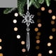thumbnail image 1 of Adornos de decoración para árboles de Navidad Fiudx Juego de copos de nieve colgantes, 1 of 1