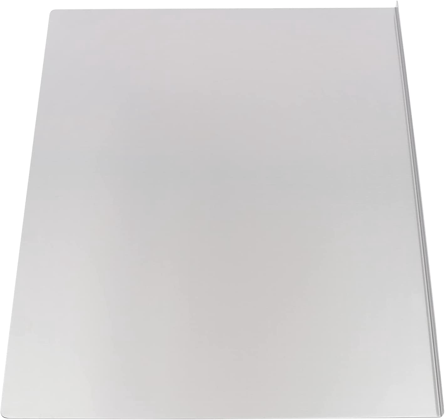 Miumaeov Cutting Boards Chopping Board Large Stainless Steel Kitchen Cutting Board with L-Shaped Folded Edge for Cutting Vegetables Kneading Dough 23.6 * 19.6 * 0.5"