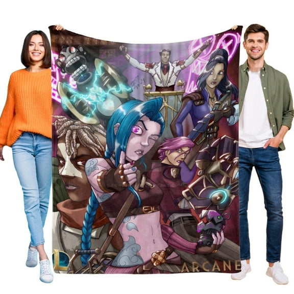 30"X40" Arcane Cartoon Blanket Soft Throw Blanket Micro Fleece Fuzzy Blankets Thin Bed Couch Decor Adult Nap Bedroom Car All Season Birthday Gifts