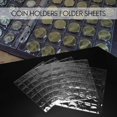 thumbnail image 4 of 10 Pcs 42 Pockets Clear Coin Holders Folder Sheets Storage Album Pvc Albums Collecting, 4 of 5