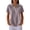 Gray, variant on BOMYJESK Womens Plus Size Tops Short Sleeve Golf Polo Shirts Business Casual Collared Waffle Knit Tops Loose 1/4 Zipper T Shirts 2026 Summer Workout Blouses Outfits Saffron 3XL