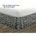 thumbnail image 5 of SGI Bedding 9 Inch Ruffled Bed Skirt | Microfiber Bed Skirt | Fade Resistant, Wrinkle Free, Anti-static, Decorative, Extra Storage Space, Clutter-Free |King, Zebra Print, 5 of 8