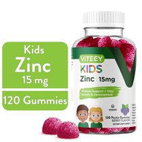 VITEEY Kids Zinc Gummies 15mg, Kids Immune Support Zinc Supplement, Berry Flavor, 120 CtVITEEY Kids Zinc Gummies 15mg, Kids Immune Support Zinc Supplement, Berry Flavor, 120 Ct