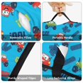 thumbnail image 6 of Monster Cartoon Truck Blue Pattern Teens Toddler Nap Mat with Pillow, Sleeping Mat Bag for Preschool Daycare 50"x20", 6 of 6