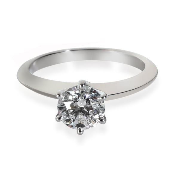 Pre-Owned Platinum Tiffany & Co. Tiffany Solitaire Engagement Ring, .81 Ct. I VVS2
