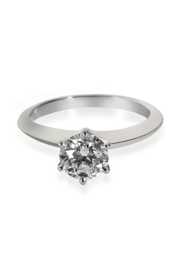 Pre-Owned Platinum Tiffany & Co. Tiffany Solitaire Engagement Ring, .81 Ct. I VVS2