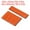 Orange, variant on Uxcell 1x4" 2x3" Reflective Patch Hook and Loop Fastener Safety Applique, Earthy Yellow 6 Pack