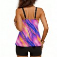 thumbnail image 4 of Women's Bathing Suits Swimsuits Tankini Sets for Two Piece Blouson Tank Top with Boyshorts 2026 Trendy, 4 of 7