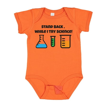 

Inktastic Stand Back While I Try Science! Gift Baby Boy or Baby Girl Bodysuit