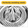 thumbnail image 4 of Manual Citrus Juicer Stainless Steel Orange Juicer Lemon Squeezer Orange Juicer Dishwasher Safe for Oranges Lemons Limes, 4 of 5