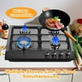 thumbnail image 4 of Thermocouple Protection Propane Stove 4-Burner 1.75kW Compact Leakproof Stainless Steel Indoor Stove, 4 of 9