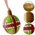 thumbnail image 3 of Yuhsdv 24 Inch Giant PVC Inflatable Christmas Ball Ornaments Large Xmas Blow Ball Decorations Inflatables  Holiday Decorations Christmas Decor for Home Outdoor, 3 of 9