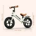 thumbnail image 4 of WLRETMCI Toddler Balance Bike for Boys Girls Age 2 to 5 Years 12" Kids Balance Bikes for Toddlers Gifts, White, 4 of 8