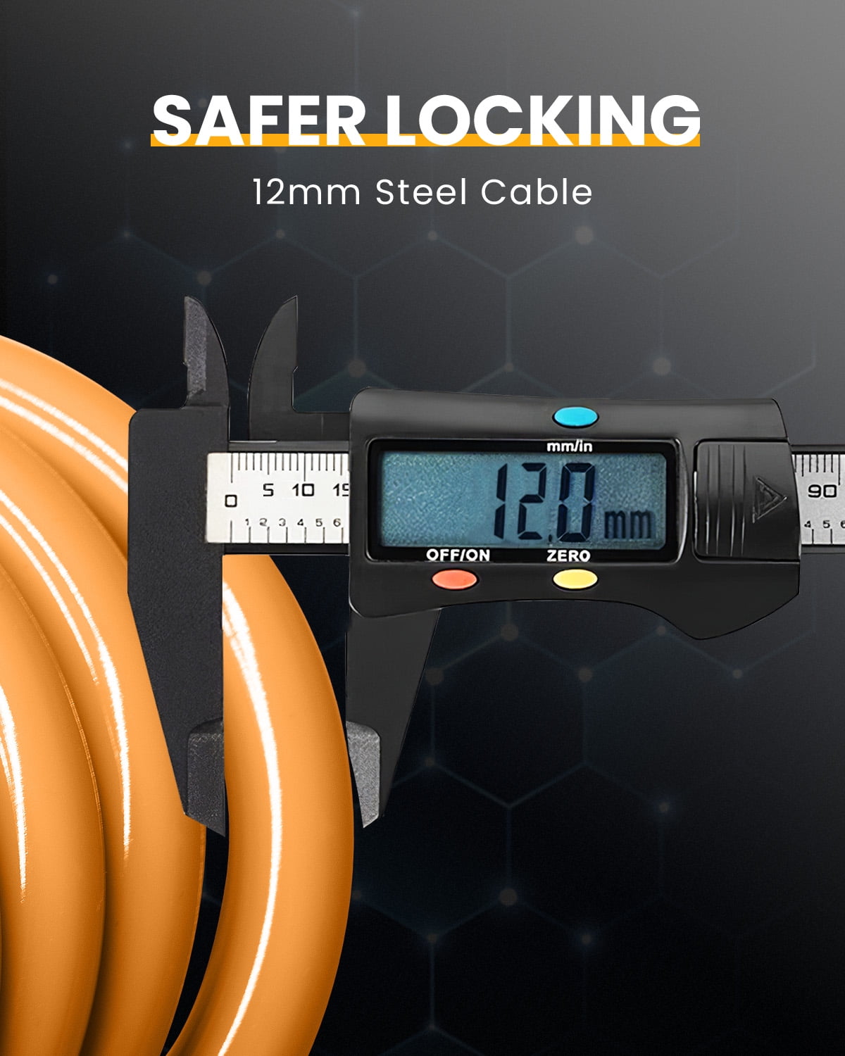 MIHOVER Bike LockCable with Combination,High Security 5-Digit Resettable Combination Bicycle Lock Anti-Theft, Scooter Lock with Mounting Bracket for Bikes and Scooters-Pink