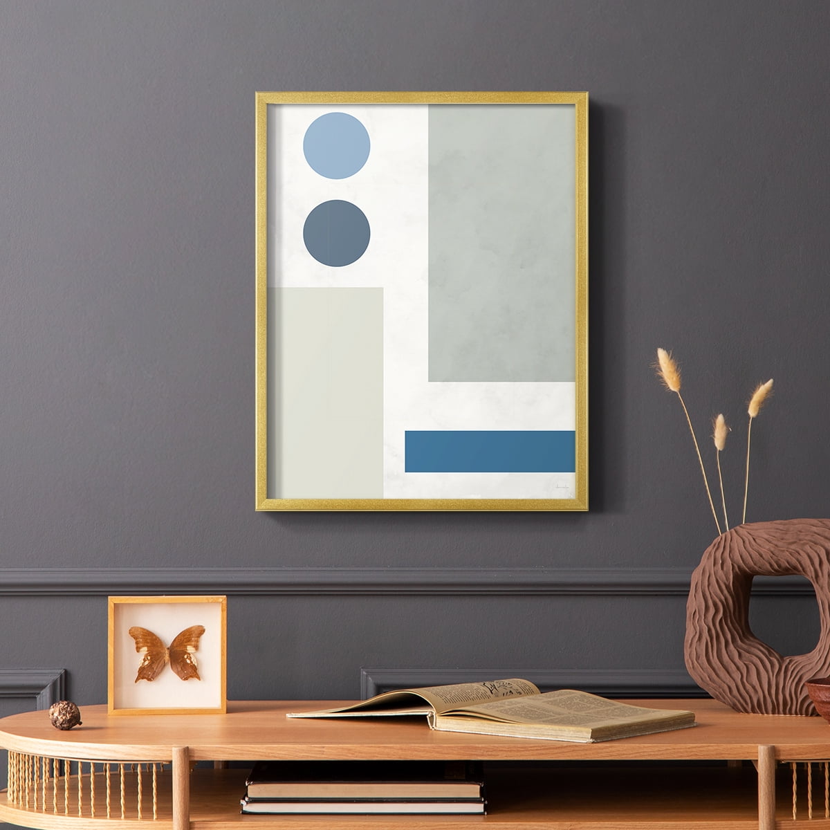 Stars Align I in Gold Solid Wood 22 x 28 Framed Print