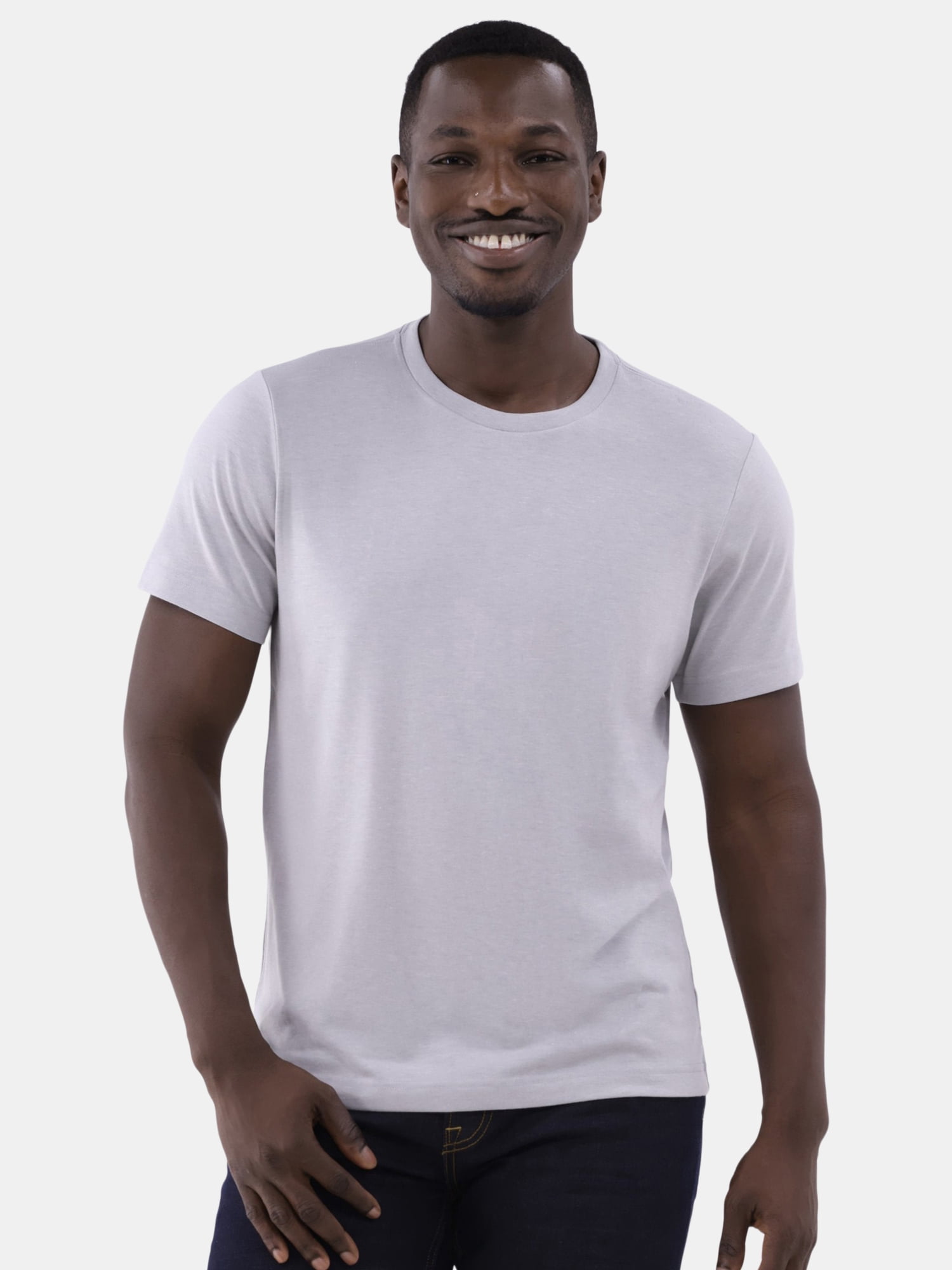 George Men's 5-Pack Crewneck Tee with Short Sleeves, Sizes XS-3XL