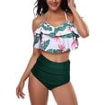 thumbnail image 2 of Girls Swimsuit High Waisted Two Pieces Bikini Set Swimwear Bathing Suits, 2 of 7