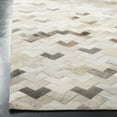 thumbnail image 3 of SAFAVIEH Studio Leather Rozanne Geometric Runner Rug, Grey, 2'3" x 7', 3 of 7