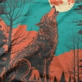 thumbnail image 5 of GOSMITH Harvest Moon Wolf Shirt Men's Graphic Tee black, 5 of 5