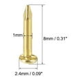 thumbnail image 2 of Uxcell Carbon Steel Tiny Nail Copper Plating for DIY Decorative Household Accessories 0.31" x 0.09" Brass Tone 200pcs, 2 of 5