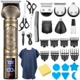 thumbnail image 1 of Lukovee Cortapelos para Hombre Profesional, 28 en 1 kit de M&aacute;quina de Afeitar El&eacute;ctrica de Hombres, Recortadora Barba Bigote Impermeable, Cortadora de Cabello Velocidad Ajustable, 1 of 7