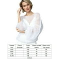 thumbnail image 4 of RWJDXD Pull Tricoté pour Femmes, Manches Lanterne, Ample, Smock, 4 of 7