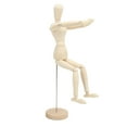thumbnail image 3 of Drawing Mannequin16in Wooden Mannequin Mini Wooden Figures Mini Mannequin Performance Driven, 3 of 5