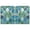 Abstract Floral Stained Glass, variant on Haosy 2 Panels Rod Pocket Tier Curtains 27 x 24 Light Filtering Privacy Semi Sheer for Kitchen Bathroom, Abstract Crystal Geometric