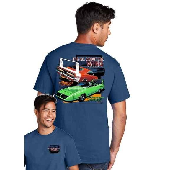 Dodge/ Plymouth Wing Cars Superbird  Daytona Men's T Shirt Johny Rockstar Brand