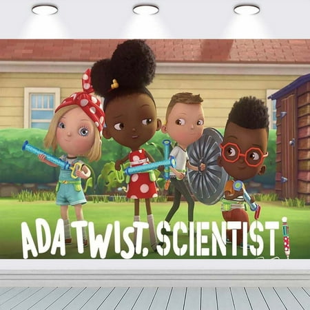 Ada Twist Scientist Taspestry Poster Banner Backdrop Background Wall Decor Party Supplies