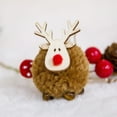 thumbnail image 2 of BKRE Festive Reindeer Pompom Hanging Ornament Handmade Deer For Party, 2 of 3