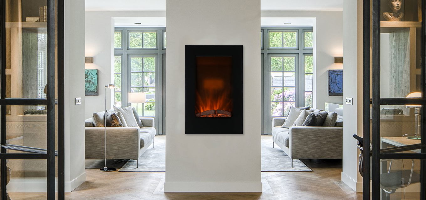 Caesar Fireplace EF490L LED Electric Wall Fireplace