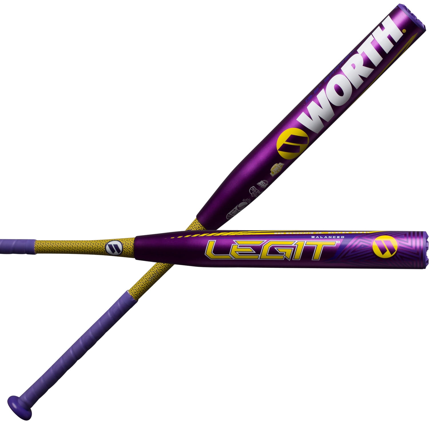 Worth Legit Balanced USSSA Slowpitch Softball Bat, 13.5"