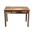 thumbnail image 2 of Hawthorne Collections Sheesham Accents Handcrafted Solid Wood Desk - Brown, 2 of 3