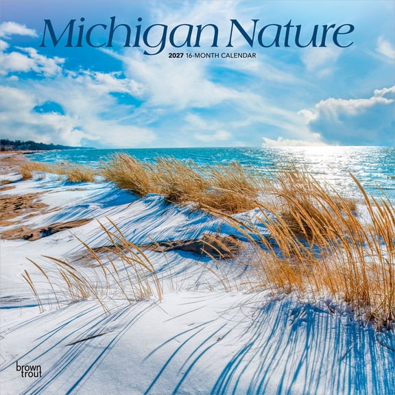 Michigan Nature | 2027 12x24" (Hanging) Wall Calendar | Plastic-Free | BrownTrout