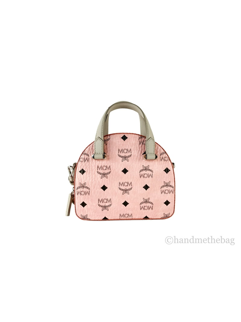バッグ Rare pink signature canvas bag 6830 Vintage Charter Club Pink Satchel bag with Top handle