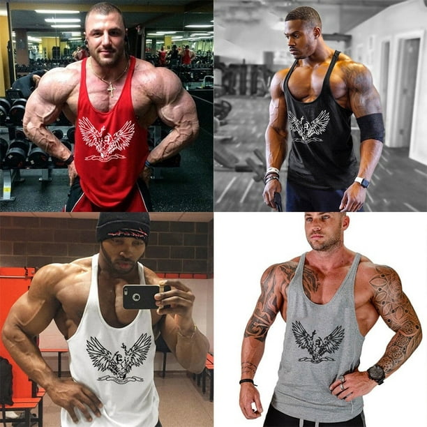 MUSCLE ALIVE New Men Gym Débardeurs Bodybuilding Fi' T-shirt Homme