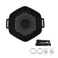 thumbnail image 3 of DOLITY Shower Ice Bath Barrel Silicone Foldable Ice Storage Container Ice Bath Tub for Bathroom Business Trip Outdoor Use, 3 of 9