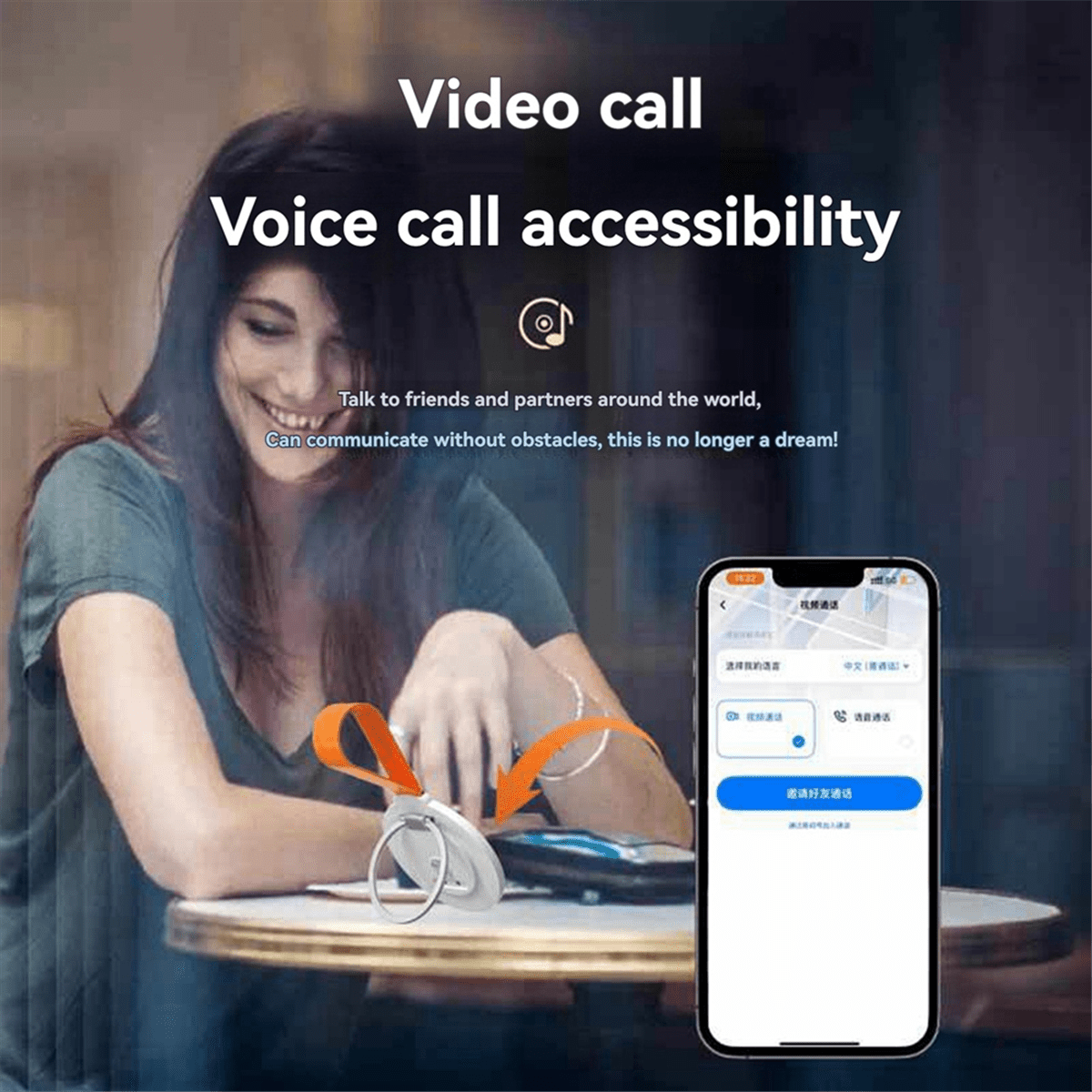 T9 Instant Voice Translator Portable Keychain Language in Real-Time Smart Translator Supports 135 Language Translator,1 * Translator 1 * Charging cable