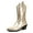 Gold, variant on Women's Cowboy Boots Mid Calf Cowgirl Embroidered Western Pointed Toe Chunky Heel Pull On Knee High Boots