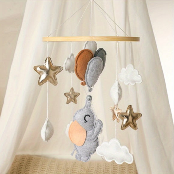 Animal Soft Pandent Baby Crib Hanging, 360° Rotation Chase Training For Baby