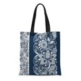 thumbnail image 1 of JSDART Sac Fourre-Tout en Toile Dentelle Échelle Individuelle Durable Réutilisable pour Courses Épaule, 1 of 1