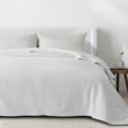 thumbnail image 6 of Great Bay Home All-Season Waffle Cotton Bed Blanket 102x90 (King, White), 6 of 6