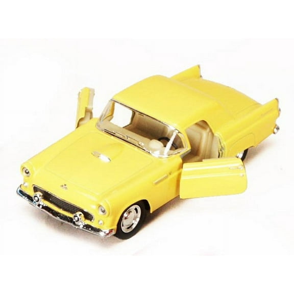 1955 Ford Thunderbird, Yellow - Kinsmart 5319D - 1/36 scale Diecast Model Toy Car (Brand New, but NOT IN BOX)