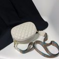 thumbnail image 4 of Bolsa Bolsos de mensajero de cuero de PU de moda Bolsos de hombro de mujer a cuadros de color sólido (Beige) Tmvgtek Para estrenar, 4 of 9