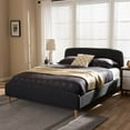 thumbnail image 6 of Baxton Studio Mia Mid-Century Platform Bed, Multiple Sizes, Multiple Colors, 6 of 6