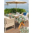 thumbnail image 5 of Outdoor Tablecloth with Umbrella Hole for Patio/Picnic/Party/Camping, Green Cactus Waterproof Table Cloth Rectangle Table Cover Washable, Summer Watercolor Botanical Wooden Grain (54"x 80"), 5 of 8