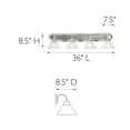 thumbnail image 5 of Design House Millbridge Traditional 4 Light Satin Nickel Dimmable Vanity Light with Frosted Glass Shades, 5 of 19