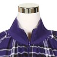 thumbnail image 4 of Metropolitan Womens Long Sleeve Flannel Nightgown Zippered Housecoats for Women - Purple, 2X, 4 of 6