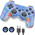 thumbnail image 1 of Wireless 2.4G Bluetooth Handle Controller for PS3 Dual Vibration Motor Long Battery Life Multi-Color Compatible with Multi-Platform, 1 of 5